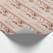 ばら色の金ゴールドのグリッターは構成します ラッピングペーパー (角)