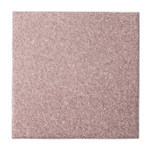 ばら色の金ゴールドのグリッター タイル (正面)