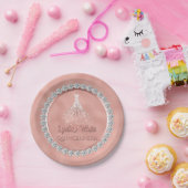 ばら色の金ゴールドのダイヤモンドの輝きの服キンセアニェラ ペーパープレート (パーティー)