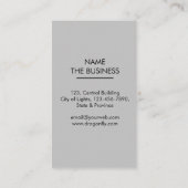 ばら色の金ゴールドのトンボ創造的なデザイナー自然の白 名刺 (裏面)