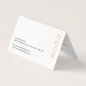 ばら色の金ゴールドのネイルおよびヘアーサロンのアポイントメントカード 名刺 (裏面)