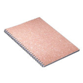 ばら色の金ゴールドのノート ノートブック (右側)