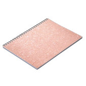 ばら色の金ゴールドのノート ノートブック (左側)