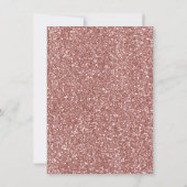 ばら色の金ゴールドのバニーの双生児の誕生日の花柄の招待状 招待状 (裏面)