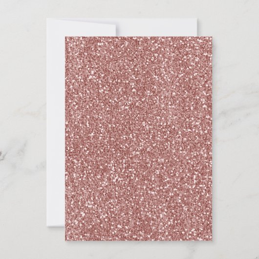 ばら色の金ゴールドのバニーの双生児の誕生日の花柄の招待状 招待状 (裏面)