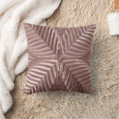 ばら色の金ゴールドのピンクのアールデコの金属エレガントなガラス20s クッション (ブランケット)