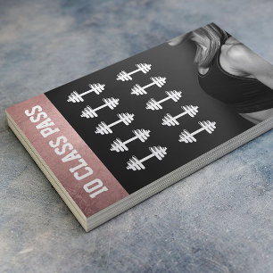 ばら色の金ゴールドのフィットネスのトレーナー10のクラスのパスのロイヤリティ ロイヤリティカード