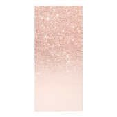 ばら色の金ゴールドのフェイクなグリッターのピンクグラデーションなビジネス詳細 ラックカード (正面)