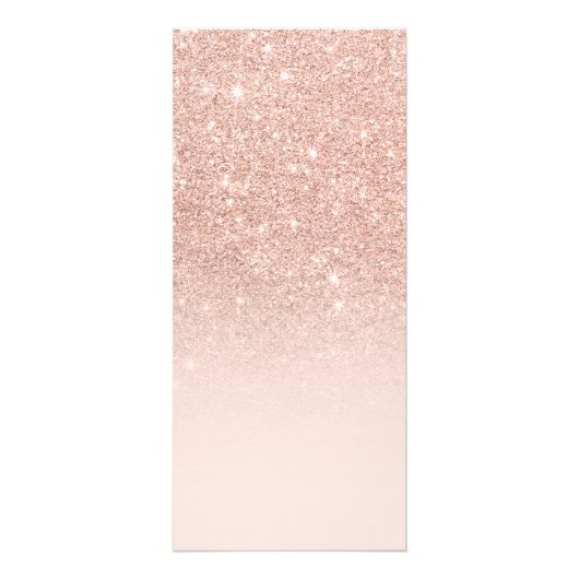 ばら色の金ゴールドのフェイクなグリッターのピンクグラデーションなビジネス詳細 ラックカード (正面)