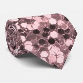 ばら色の金ゴールドのフェイクなグリッターの輝き ネクタイ (ロール)