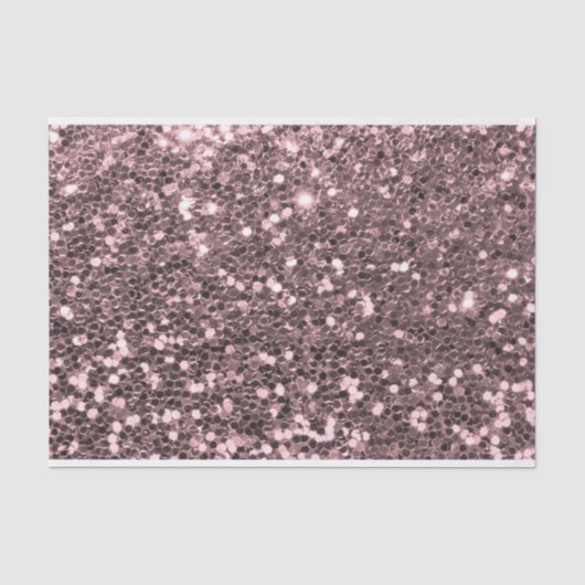 ばら色の金ゴールドのフェイクなグリッターの輝き 薄葉紙 (正面)