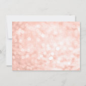 ばら色の金ゴールドのフェイクなグリッターは菓子16をつけます サンキューカード (裏面)