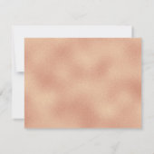 ばら色の金ゴールドのボーダーモダンな結婚式の応答カード 出欠カード (裏面)