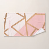 ばら色の金ゴールドのモザイク バスタオルセット (ハンドタオル)