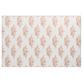 ばら色の金ゴールドのヴィンテージの王冠パターン生地 ファブリック (ファットクウォーター)