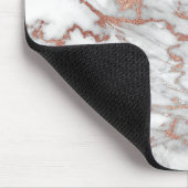 ばら色の金ゴールドの大理石のマウスパッド マウスパッド (コーナー)