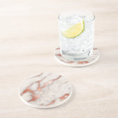 ばら色の金ゴールドの大理石の質 コースター (側面)