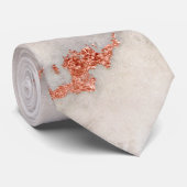 ばら色の金ゴールドの大理石の質 ネクタイ (ロール)