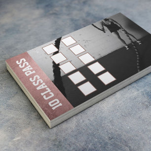 ばら色の金ゴールドの女の子のフィットネス10のクラスのパスのロイヤリ ロイヤリティカード