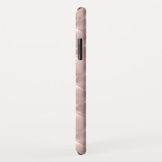 ばら色の金ゴールドの宝石のきらきら光るなクッションによってステッチされる枕 Case-Mate iPhoneケース (裏面/右)