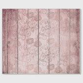 ばら色の金ゴールドの木製の包装紙ロール ラッピングペーパー (フラット)