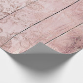 ばら色の金ゴールドの木製の包装紙ロール ラッピングペーパー (角)