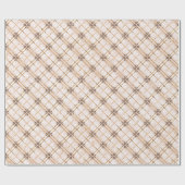 ばら色の金ゴールドの格子縞の輝き ラッピングペーパー (フラット)
