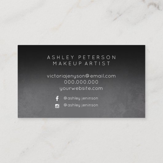 ばら色の金ゴールドの灰色の大理石の化粧のタイポグラフィ 名刺