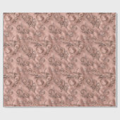 ばら色の金ゴールドの華麗さ ラッピングペーパー (フラット)