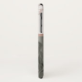 ばら色の金ゴールドの赤面のピンクの大理石の個人的な写真の挿入物 Case-Mate iPhoneケース (裏面/左)