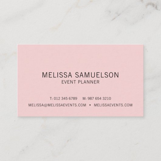 ばら色の金ゴールドの赤面のピンクの大理石の灰色のフェミニン 名刺 (裏面)