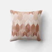 ばら色の金ゴールドの銅シェブロン クッション (裏面)