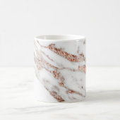 ばら色の金ゴールドの静脈のマグ コーヒーマグカップ (中央)