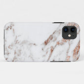 ばら色の金ゴールドの静脈の大理石 Case-Mate iPhoneケース (裏面(横))