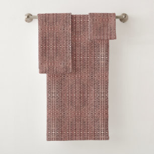 ばら色の金ゴールドのChainmailのピンクの金属の装甲金属一見 バスタオルセット
