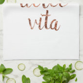 ばら色の金ゴールドのLa Dolce Vita キッチンタオル (折り畳み)