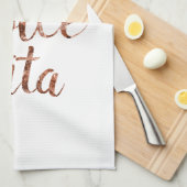 ばら色の金ゴールドのLa Dolce Vita キッチンタオル (四つ折り)