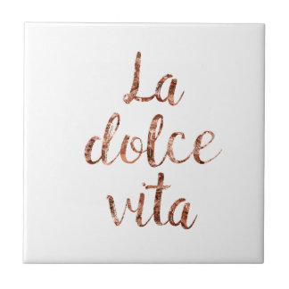 ばら色の金ゴールドのLa Dolce Vita タイル