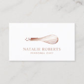 ばら色の金ゴールドはペストリーのベーカリーの個人的なシェフを払います 名刺 (正面)