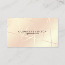 ばら色の金ゴールド及び赤面のピンクの幾何学的なスタイルのコンサルタント