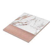 ばら色の金ゴールド大理石およびホイル タイル (側面)