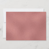 ばら色の金ゴールド|の白い結婚式は招待状感謝していしています サンキューカード (裏面)