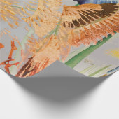 ばら色の鳥BUTTERFLIIESの包装紙 ラッピングペーパー (角)