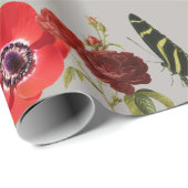 ばら色の鳥BUTTERFLIIESの包装紙 ラッピングペーパー (ロールコーナー)