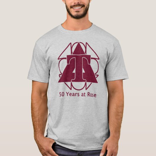 ばら色のTシャツの50年 Tシャツ (正面)