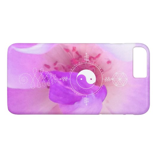 *~*ばら色エネルギー治療師の霊気のヨガの陰陽 Case-Mate iPhoneケース (裏面(横))