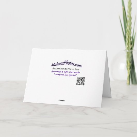 ばら色ノックアウト及び芽は4397カスタマイズ サンキューカード (裏面)