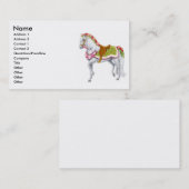 ばら色パレードの馬の名刺 名刺 (正面/裏面)
