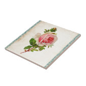 ばら色ビクトリア時代の人およびダマスク織 タイル (側面)