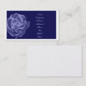 ばら色ビジネスまたはプロフィールカード青の調子 名刺 (正面/裏面)